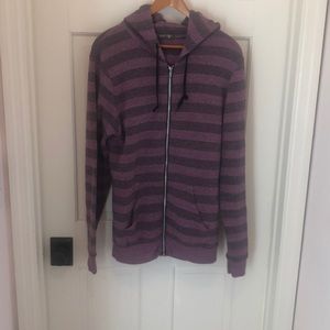 Alternative Earth striped sweatshirt.